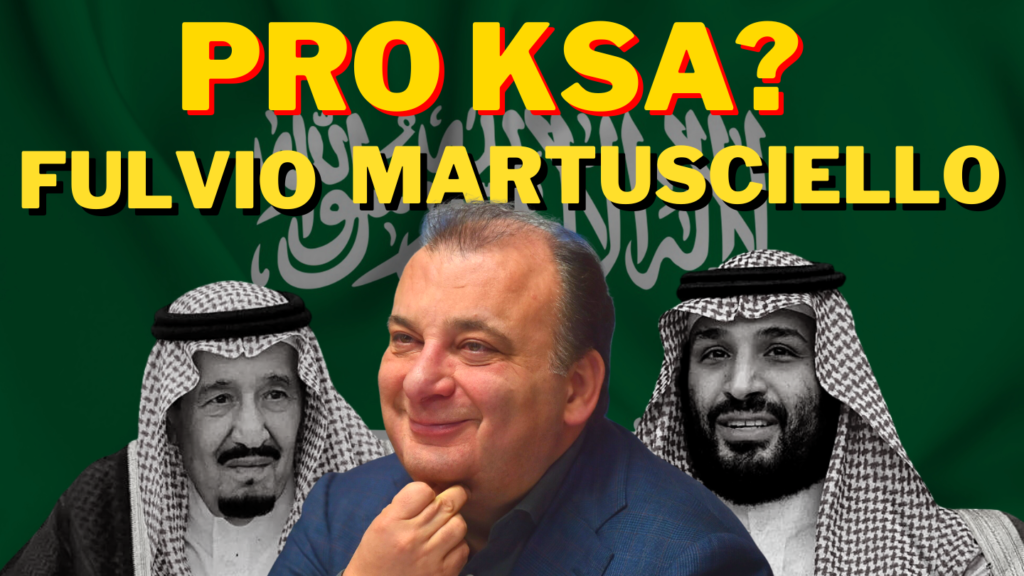 MEP Fulvio Martusciello Pro KSA