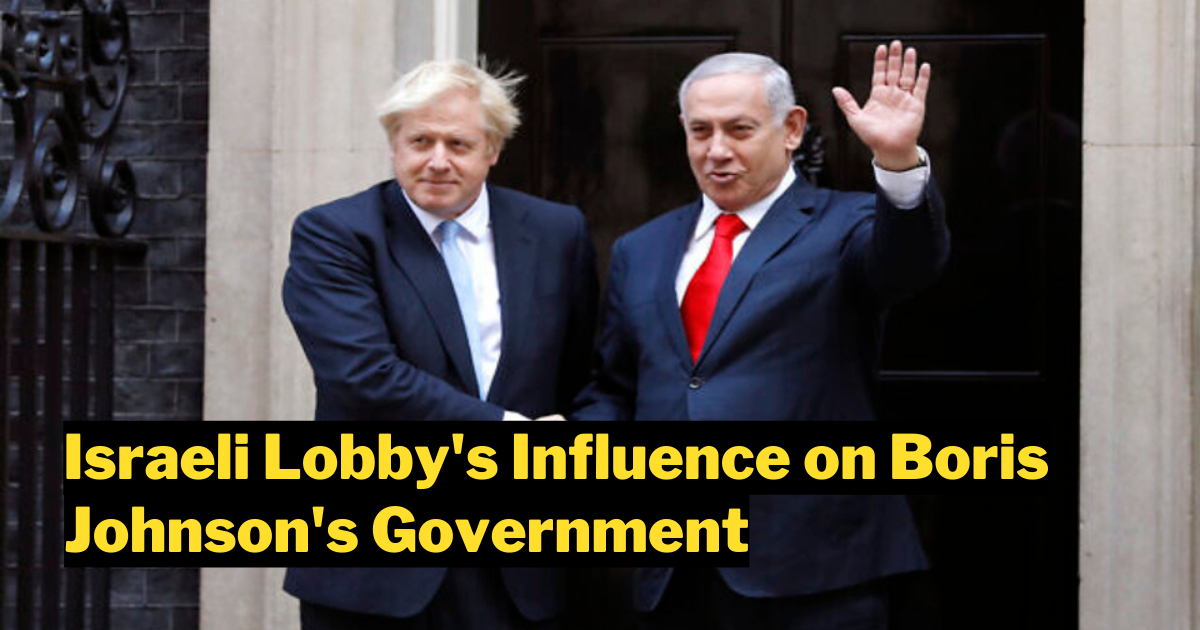 The Israeli Lobby's Influence on Boris Johnson's Government: A Stain on the UK's Global Reputation
