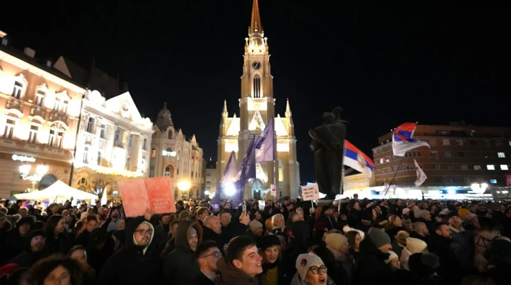Serbia Students Escalate Anti-Vucic Protests in Novi Sad Rally